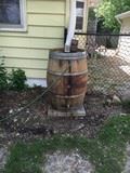 Example of rain barrel placement.