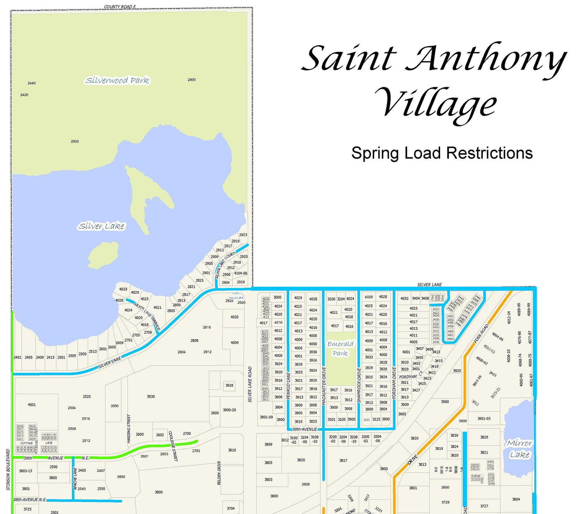 Spring Load Restrictions Map