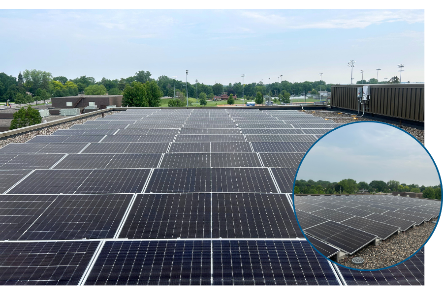 Solar on water plant