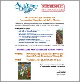 Road construction event