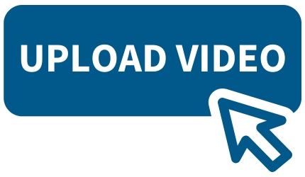 Image of a button and cursor with text: Upload Video